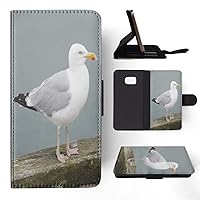 Seagull Gull Bird Seabird #5 FLIP Wallet Phone CASE Cover for Samsung Galaxy S7 Edge
