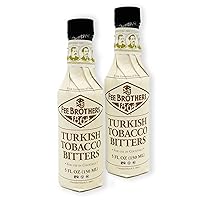 MULMEHË Exclusive Recipe Guide and Fee Brothers Turkish Tobacco Bitters Gift Bundle, 2 Bottles
