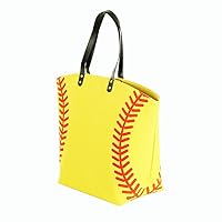 Large Baseball Tote Bag Sports Prints Utility Tote Beach Bag Travel Bag