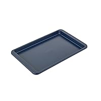 KitchenAid Nonstick Baking Sheet with Extended Handles for Easy Grip, Aluminized Steel to Promoted Even Baking, Ink Blue, Dishashwer Safe, 10x15-Inch