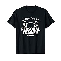 Worlds Best Coolest Personal Trainer Gym Traning Matching T-Shirt