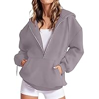 Womens Zip Up Hoodie Oversized Cute Y2K Jacket Teen Girl Casual Drawstring Sweatshirts with Pocket Fall Coat Pullover