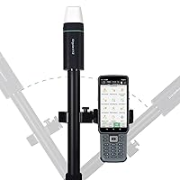 RTK GNSS Survey Equipment with Network RTK Rover, Handheld Controller and Survey Software, Featuring a 60° Tilt and Built-in IMU, for Construction and Geodetic or Land Survey Layout Planning