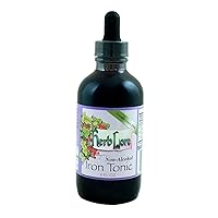 Herb Lore Iron Tonic - 4 fl oz - Liquid Plant Based Iron Supplement - Iron Drops for Women, Babies, Toddlers & Kids