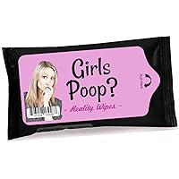Girls Poop Wet Wipes - Weird Moist Wipes for Teens and Adults - Travel Size, Disposable, Hand Use Only