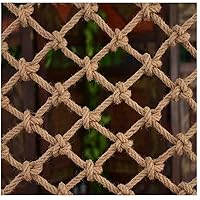Hemp Rope Net 4mm*12cm Child Safety Net, Stairway Safety Net, Pond Netting Pool Protective Cover Netting Protection Net Stair Balcony Protection Net(Size:1 * 3m(3.28 * 9.84ft)