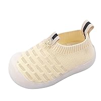 Spring and Summer Children Toddlers Boys and Girls Sports Shoes Flat Bottom Soft Fly Woven Boys Shoes Size 12 Little Kid