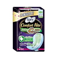 Sofy Comfort Nite Longest Anti-Bacterial Odor Care Motion Fit Anti-Back Leakage Sanitary Pad Night Wing 42.5Cm (for Heavy Flow) 8S