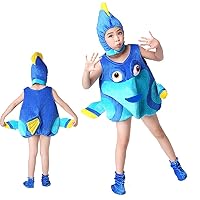 children's marine animal costume,shells,lobsters,devil fish,turtles,clown fish,dolly fish Halloween dance costume.