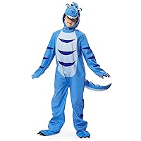 1PcsKids Dinosaur Costume for Halloween Child Dinosaur Dress Up Party, Role Play and Cosplay (Blue,T)
