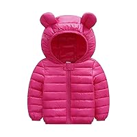 Children'S Lightweight Down Padded Jackets Pure rose red 120cm