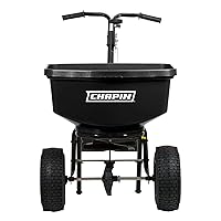 Chapin International 8304C 100-pound Contractor Turf Broadcast Spreader, Black
