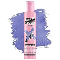 Crazy Color Hair Dye - Vegan and Cruelty-Free Semi Permanent Hair Color - Temporary Dye for Pre-lightened or Blonde Hair - No Peroxide or Developer Required (LILAC)