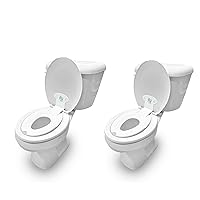 Ingenuity: ity by Ingenuity Flip & Sit Potty Seat 2pk (White) – Easy to Set Up & Remove Potty Training Seat That Attaches to Adult Toilet Seat