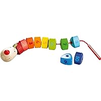 HABA Threading Game Number Dragon | Wooden Threading Toys | 302161