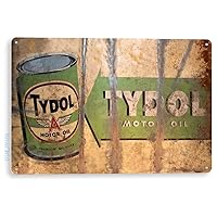 Tin Sign Tydol Motor Oil Retro Rustic Gas Station Metal Sign Decor Garage Auto Shop Cave B255