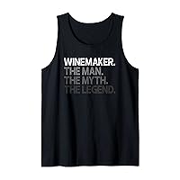 Winemaker Gift Man Myth The Legend Tank Top
