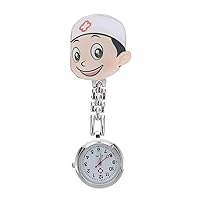 Hemobllo Nurse Watch, Clip on Nursing Watches Cute Cartoon Nurse Watches Nurse Lapel Watches Nurse Fob Watches Nurse Pocket Watch Nurse Gifts