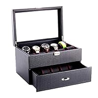 Jewelry Box Jewelry Box Watch Box Organizer for Men and Women Jewelry Watch Case Holder Display Storage Collector