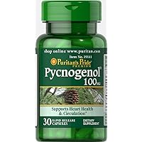 Puritan's Pride Pycnogenol 100 Mg, 30 Count