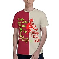 My Life with The Thrill Kill Kult Band T Shirt Boy's Fashion Short Sleeve T-Shirts Summer Casual Tee