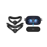 KIWI design Face Cushion Pad and Lens Protector Compatible with Quest 2 Accessories