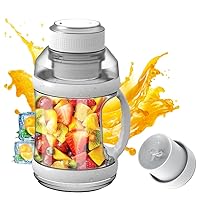 Sport Portable Blender 68oz USB Reable Travel Juice Blender for Shakes and Smoothies 18000RPM BPA-Free -Size Cordless Big Belly Bottle with 6 for Kitchen Home Gym