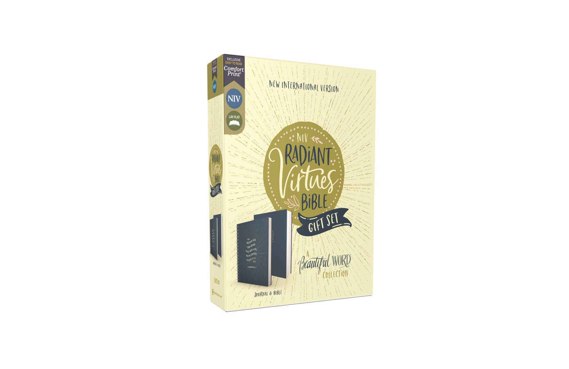 NIV, Radiant Virtues Bible: A Beautiful Word Collection, Hardcover Bible and Journal Gift Set, Red Letter, Comfort Print: Explore the virtues of faith, hope, and love