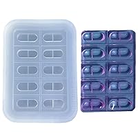 Capsules Medicines Shape Mold Easy to Clean Silicone Mold Drugs Mold Silicone Epoxy Casting Resin Mould