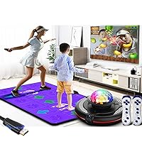 TV Plug and Play Double Dance mat, Stepping mat with Camera, somatosensory Lighting Dance mat, Children's Birthday Gifts for Boys and Girls