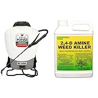 Field King 4 Gallon Battery Powered Backpack Sprayer and Southern Ag Amine 2,4-D Weed Killer