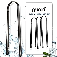 Tongue Scraper, Tongue Cleaner for Adults and Kids, Fights Bad Breath, Metal Tongue Scraper, Great for Oral Care, Oral Hygiene, Ayurveda Tongue Scraper, Hygiene Luxury Black Tongue Scraper. (3 Pack)