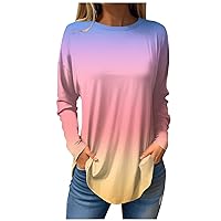 for Mom Shirt Womens White Blouse Step Streetwear Women Tops Long Sleeve Tops for Summer for Daughter in Law Womens Orange S