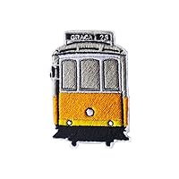 Lisbon Tram Patch Embroidered Iron-On Portugal Saudade Fado | Sew-On | Emblem Applique Badge Pin Clothes T-shirts Jeans Hats Pants Bags Accessories Jackets Backpacks | DIY 3.15