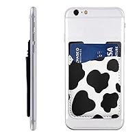 Cows Print Phone Card Holder, Stick on ID Credit Card Wallet Phone Case Pouch Sleeve Pocket for iPhone, Android and All Smartphones