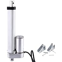 DC12V 6inch Stroke Linear Actuator with Mounting Bracket 900N(225lbs) Maximum Lift 10mm/s for Recliner TV Table Lift Massage Bed Electric Sofa Linear Actuator (6 inch)