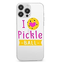 I Love Pickleball Heart iPhone 13/13Pro/13Pro Max/13 Mini Case Cover Cute