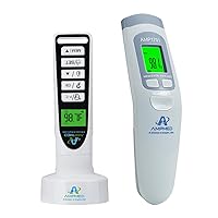 Amplim 2-Pack Hospital & Medical Grade Non Contact Digital Infrared Forehead Thermometer for Babies, Kids, and Adults. FSA HSA Eligible