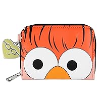 The Muppets Beaker Mini Compact Zip Around Wallet with Dr. Bunsen Honeydew Charm