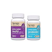 Renzo's Vitamins Happy Tummies Bundle - Probiotics for Kids and Picky Eater Kids Multivitamin