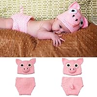 Newborn Photography Props Baby Knitting Wool Material Photography Costume Cute Animal Style Baby Crochet Clothes