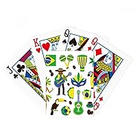 Soccer Parrot Guitar Coffee Brazil Poker Playing Magic Card Fun Board Game