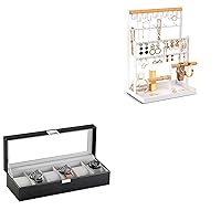 Jewelry Stand Bundle with 6 Slots Watch Box