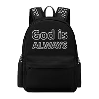 God Is Always Faith Backpack Lightweight Laptop Backpack Travel Business Bag Casual Shoulder Bags Daypack for Women Men