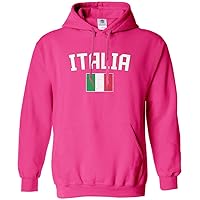 Threadrock Women's Italia Flag Hoodie Sweatshirt