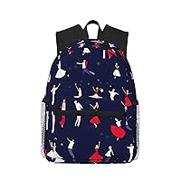 TYANG Ballroom Dance Pattern Backpack For Men Women,Travel Backpack Carry On, Work Backpack Water Resistant