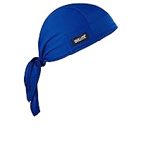 Ergodyne Chill-Its 6615 Absorptive Moisture-Wicking Dew Rag, Blue