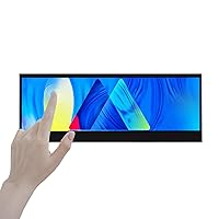 VSDISPLAY 14'' 14 Inch 3840x1100 IPS LCD Touchscreen 4K UHD Display with Mini HD-MI Type-C Video Input and Dual Speakers,for DIY Stretched Bar LCD/Laptop Second Monitor