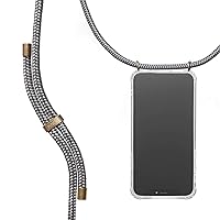 NOK Crossbody Phone Case for iPhone 12 / iPhone 12 Pro, 6.1 inch - Mobile Neck Holder Phone Case with Strap - Lanyard Phone Holder - Phone Necklace (Grey)