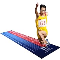 Blue Exercise Equipment Mats for Home School, 11.5ft × 3ft Physical Long Jump Test Mat for Sports Athlete, Jumping Rope Pad for Yoga, Pilates